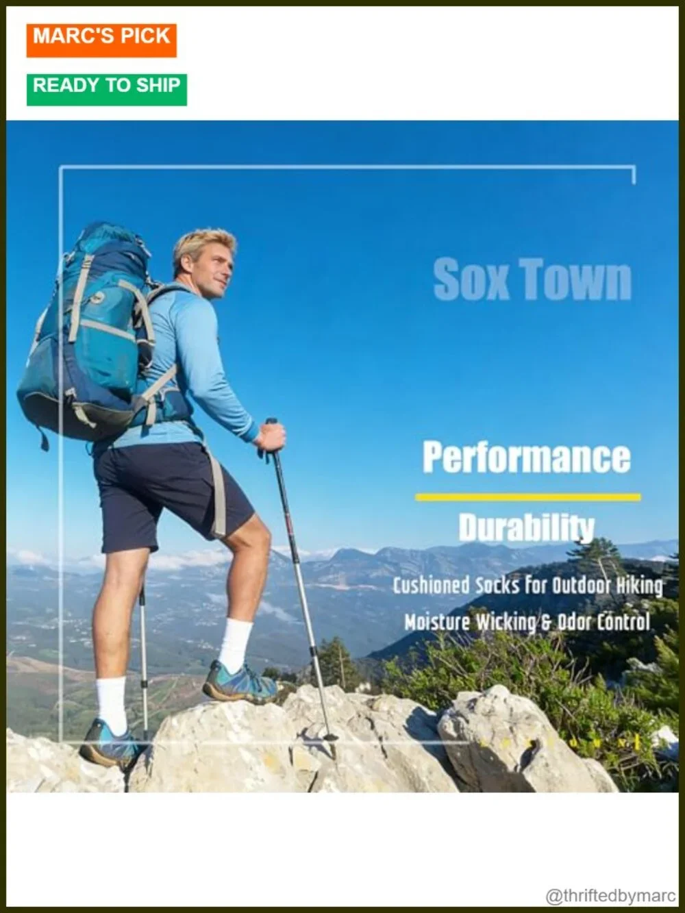 Cushioned Crew Athletic Socks for Men Women, Moisture Wicking, Odor Control,